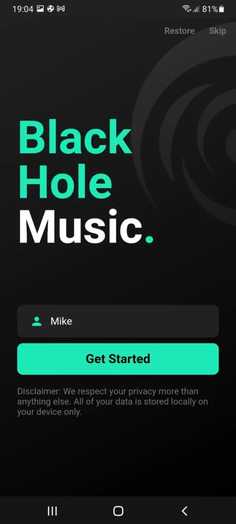 BlackHole APK Latest Version (v1.15.11) - January 2025 41 Launch-the-App